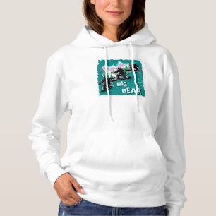 Big Bear California Ladys Snowboarder Hoodie