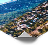 Big Bear California Mountains Vintag Poster (Ecke)