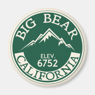 Big Bear California Ski Skiing Lake Magnet