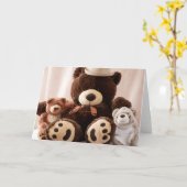 Big Bear Family Karte (Gelbe Blume)