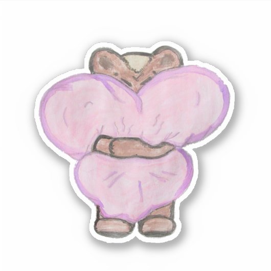 Big Bear Hug. Aufkleber (Vorderseite)