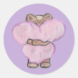 Big Bear Hug. Runder Aufkleber