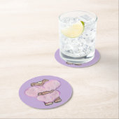 Big Bear Hug. Runder Pappuntersetzer (Vor Ort)