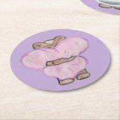 Big Bear Hug. Runder Pappuntersetzer (Angewinkelt)