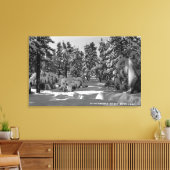 Big Bear Lake, CA im Winter Snow View Leinwanddruck (Insitu (Wohnzimmer))