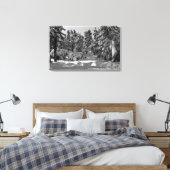 Big Bear Lake, CA im Winter Snow View Leinwanddruck (Insitu (Schlafzimmer))