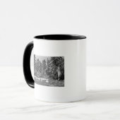 Big Bear Lake, CA im Winter Snow View Tasse (Vorderseite Links)