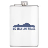 Big Bear Lake California Bitte Flachmann (Vorderseite)