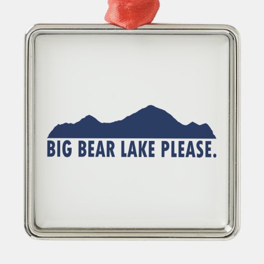 Big Bear Lake California Bitte Ornament Aus Metall (Vorne)