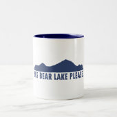 Big Bear Lake California Bitte Zweifarbige Tasse (Mittel)