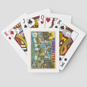 Big Bear Lake California CA Große Buchstaben Postk Spielkarten