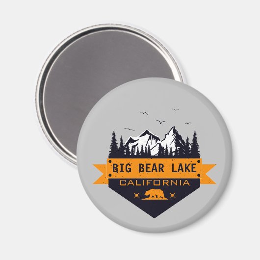Big Bear Lake California - Individuelle Name Magnet (Vorderseite/Rückseite)