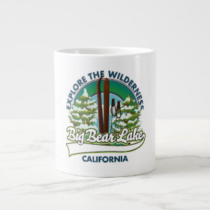 Big Bear Lake California Skilogo Jumbo-Tasse