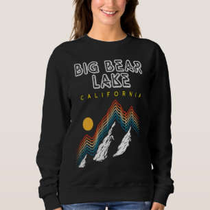 Big Bear Lake California USA Ski Resort BACK PRINT Sweatshirt