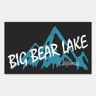 Big Bear Lake Kalifornien Berge Rechteckiger Aufkleber