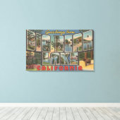 Big Bear Lake, Kalifornien - Große Briefkameras Leinwanddruck (Insitu (Holzboden))