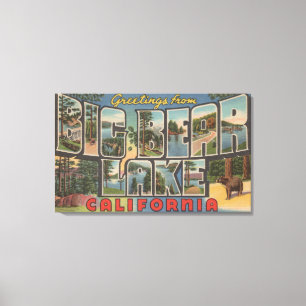 Big Bear Lake, Kalifornien - Große Briefkameras Leinwanddruck