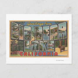 Big Bear Lake, Kalifornien - Große Briefkameras Postkarte
