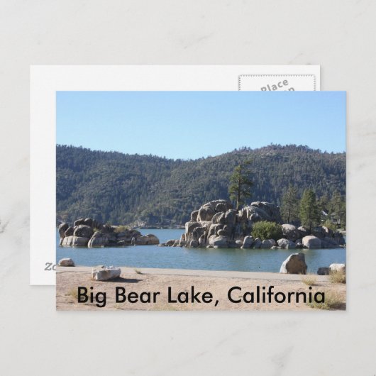 Big Bear Lake, Kalifornien Postkarte (Vorne/Hinten)