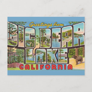 Big Bear Lake Kalifornien Postkarte