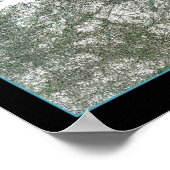 Big Bear Lake, Kalifornien Satellitenposter Poster (Ecke)