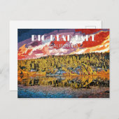 Big Bear Lake Postkarte (Vorne/Hinten)