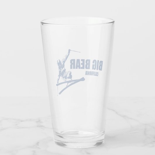 Big Bear Mountain Resort California Skier Glas (Rückseite)