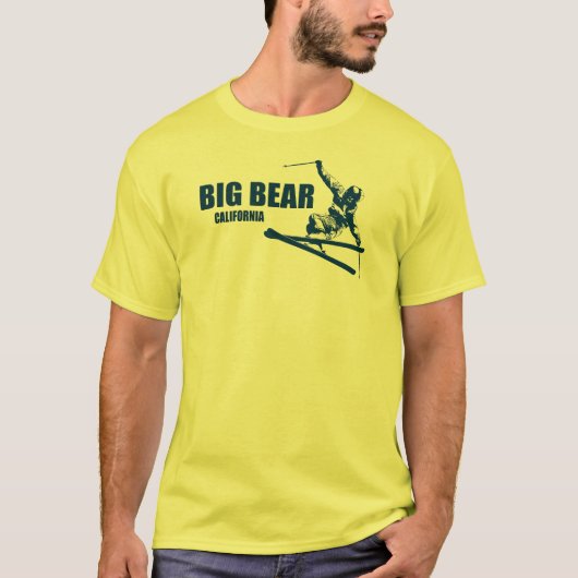 Big Bear Mountain Resort California Skier T-Shirt (Vorderseite)