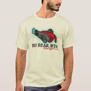 Big Bear Mtn Kalifornien Typen Snowboardt-stück T-Shirt