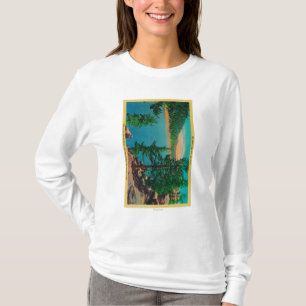 Big Bear See-Ansicht über Kante o der Welt-Antrie T-Shirt