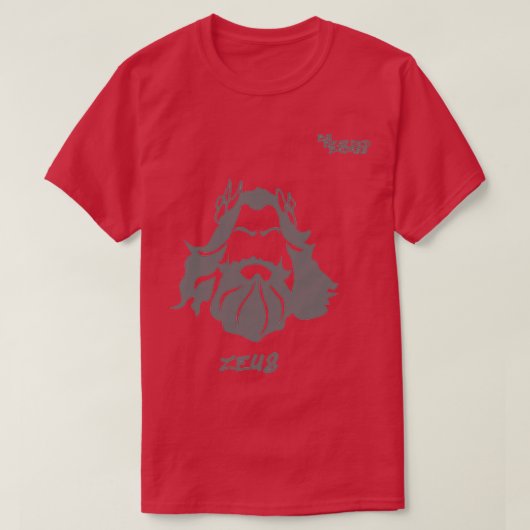 Big Bearded Badass Zeus Classic TShirt (Design vorne)