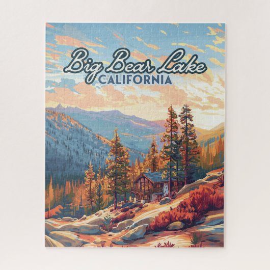 Big Beat Lake Festival San Bernardino Vintag Puzzle (Vertikal)