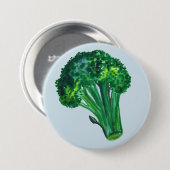 Big Beautiful Broccoli Blue Button (Vorne & Hinten)