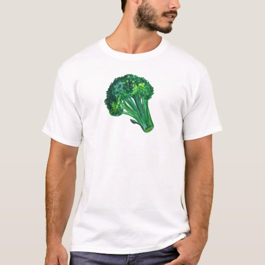 Big Beautiful Broccoli Niedliches Gemüse T-Shirt (Vorderseite)