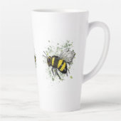 Big Beautiful Bumble BEE, Digital Drawing Milchtasse (Rechts)