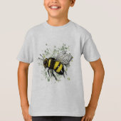 Big Beautiful Bumble BEE, Digital Drawing T-Shirt (Vorderseite)