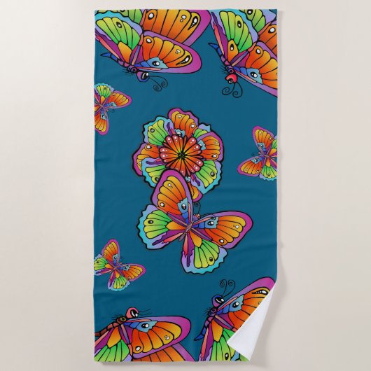 Big Beautiful Butterfly Strandtuch (Vorderseite)
