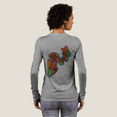 Big Beautiful Butterflys - Anpassen Tri-Blend Shirt (Voller Rückseite)