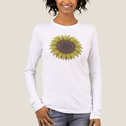 Big Beautiful Earthy Sunflower Unisex Tri-Blend Shirt (Vorderseite)