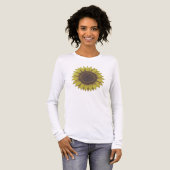Big Beautiful Earthy Sunflower Unisex Tri-Blend Shirt (Vorderseite voll)