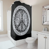 Big Beautiful Peace Sign Duschvorhang (Beispiel)