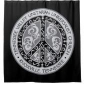 Big Beautiful Peace Sign Duschvorhang (Vorderseite)