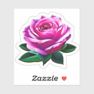 Big Beautiful Pink Roses Rose #1 Aufkleber