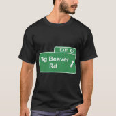 Big Beaver Exit 69 Signature Detroit T-Shirt (Vorderseite)