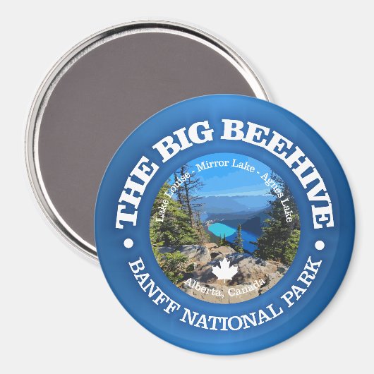Big Beehive Hike (rd) Magnet (Vorderseite/Rückseite)