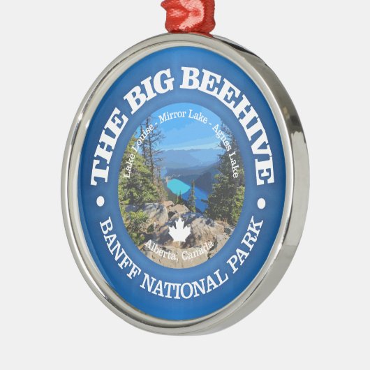 Big Beehive Hike (rd) Ornament Aus Metall (Links)