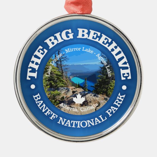 Big Beehive Hike (rd) Ornament Aus Metall (Vorne)