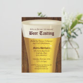 Big Beer Degustation Party Einladung (Stehend Vorderseite)