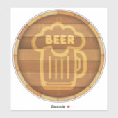 Big Beer Keg Sticker (Blatt)