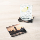 Big Ben an der Themse in London Getränkeuntersetzer (Rechte Seite)